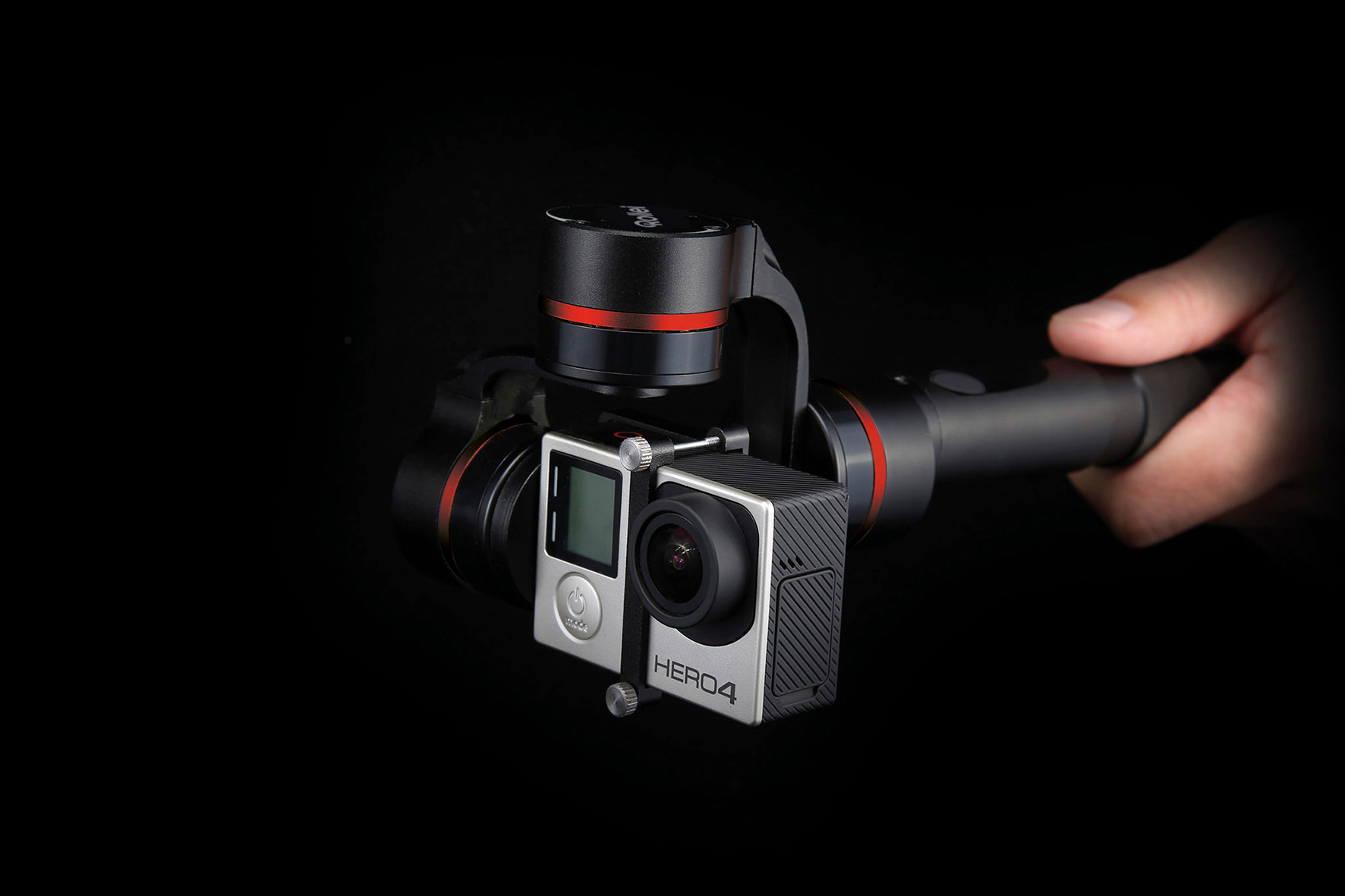 ROLLEI Elektronischer Stabilisator eGimbal G4, elektronischer Stabilisator, Schwarz