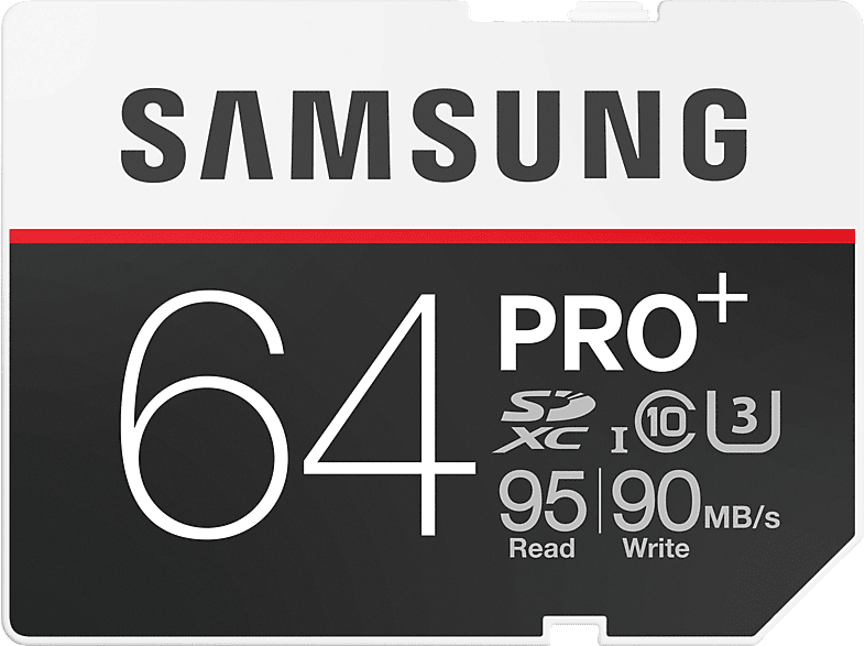 SAMSUNG Geheugenkaart microSDXC 64 GB PRO+ Class 10 (MB-SD64D/EU)