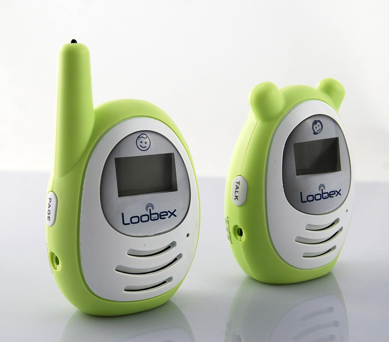 LOOBEX 2621T Titreşimli Dijital Bebek Dinleme Telsizi Yeşil 300 Metre Çekim Mesafeli