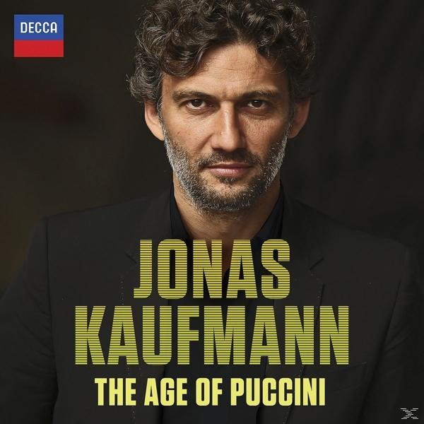 Jonas Kaufmann Albumcover mit dem Text "Jonas Kaufmann: The Age of Puccini".