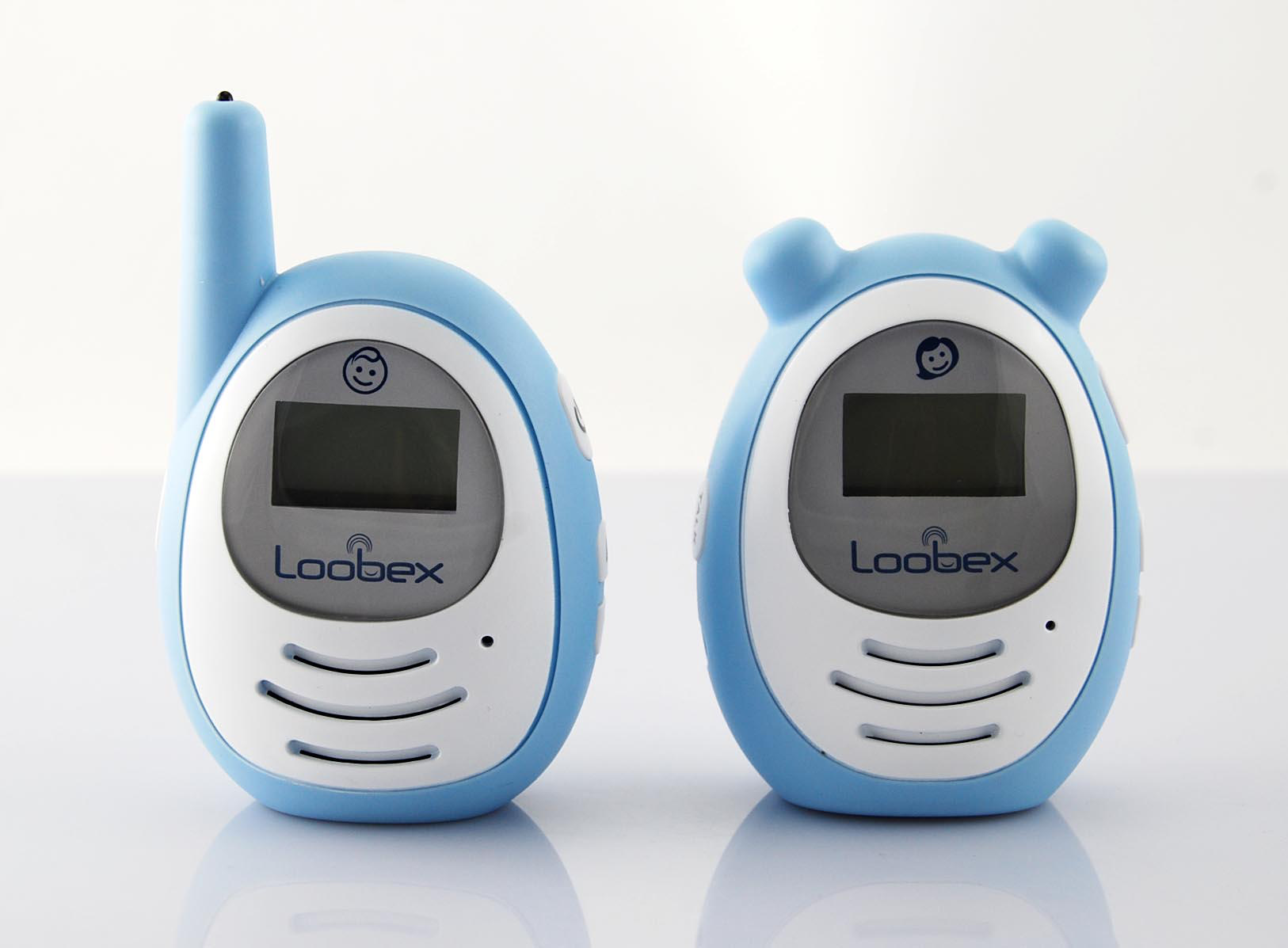 LOOBEX 2622T Titreşimli Dijital Bebek Dinleme Telsizi Mavi 300 Metre Çekim Mesafeli