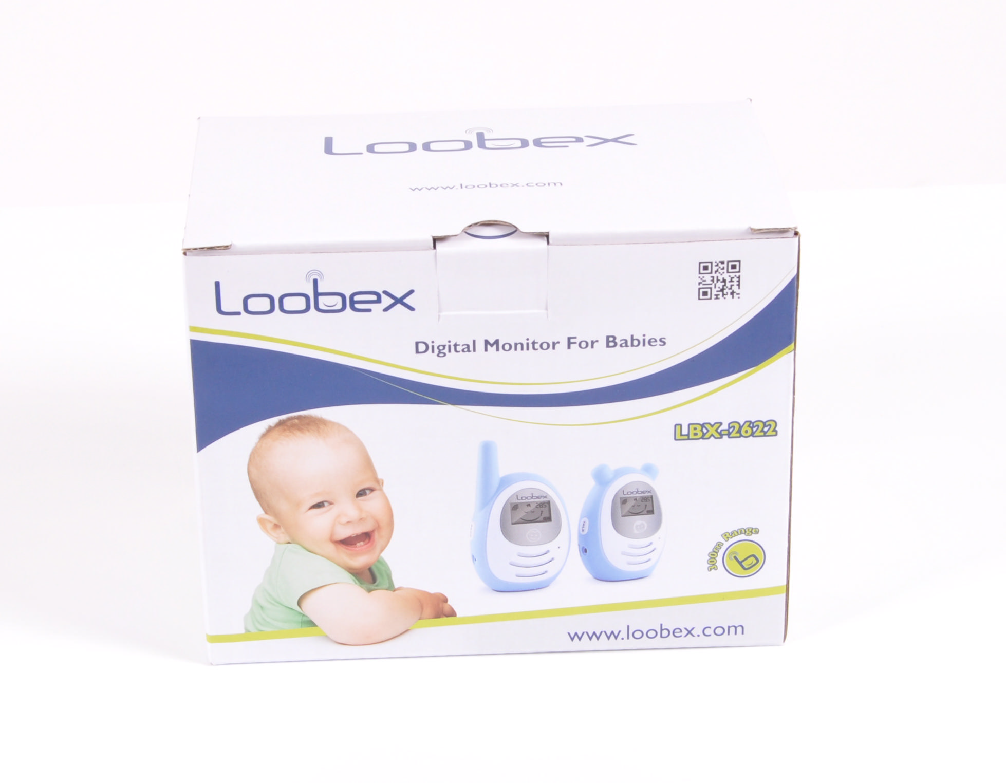 LOOBEX 2622T Titreşimli Dijital Bebek Dinleme Telsizi Mavi 300 Metre Çekim Mesafeli