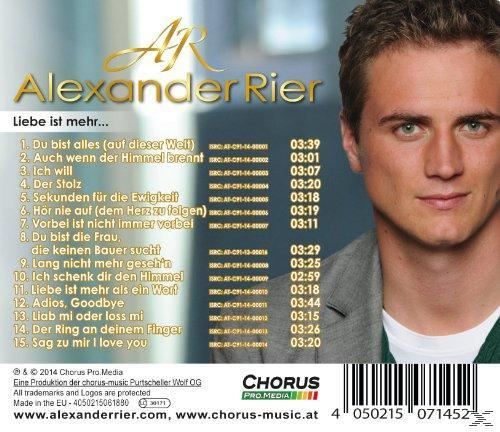 Alexander Rier - Liebe - Mehr... (CD) Ist