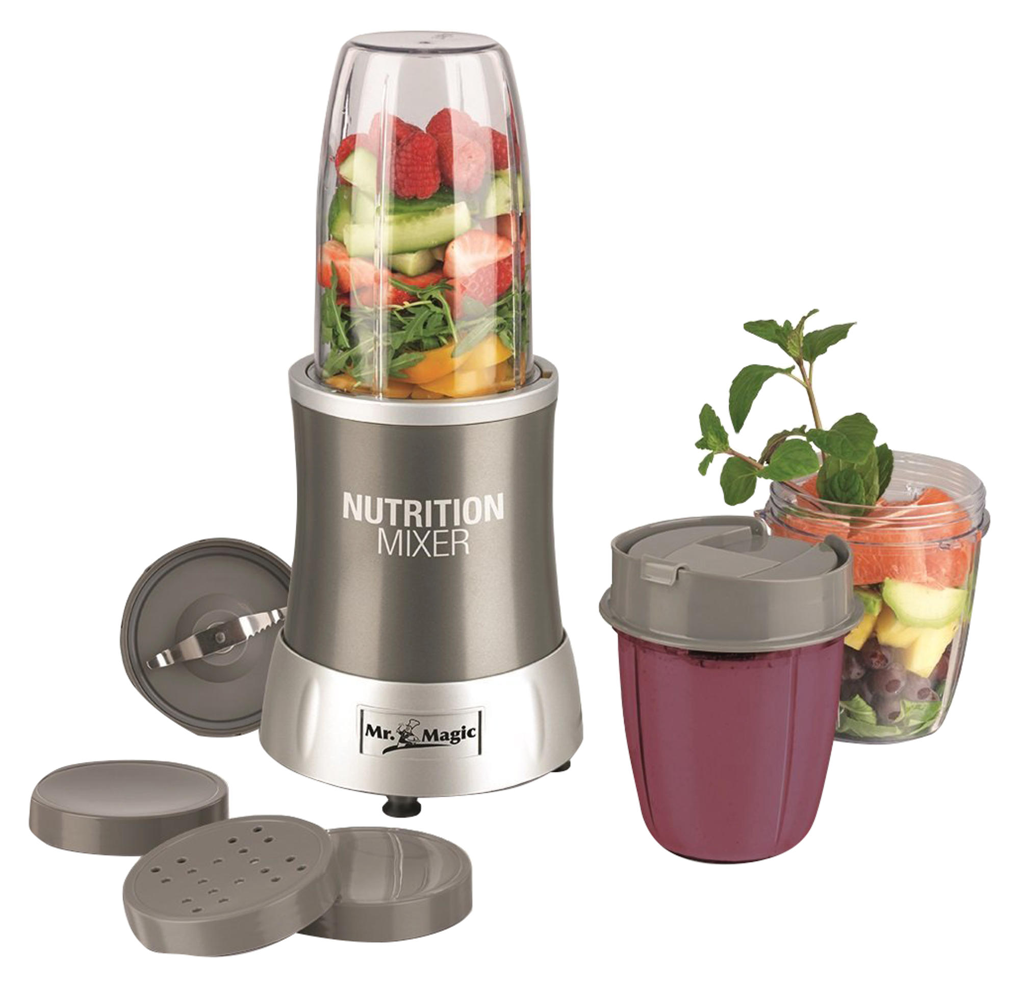 GOURMETMAXX 4505 Smoothie Maker Grau (700 Watt, 0.7 l)