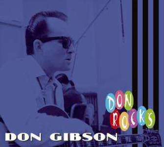 Don Gibson énekes képe, a 'Don Gibson' és a 'Don Rocks' szöveggel a borítón.
