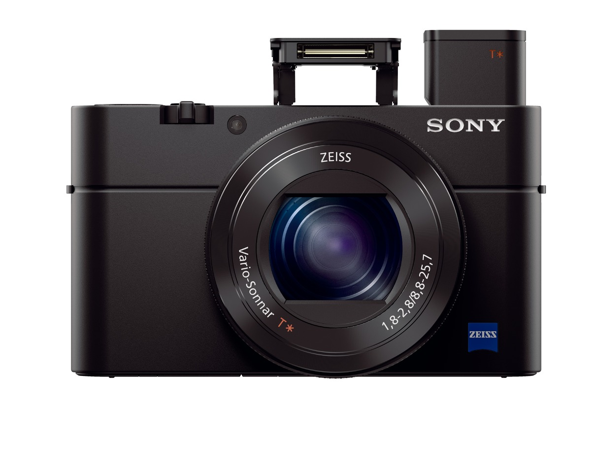 SONY Cyber-shot DSC-RX100 IV Zeiss NFC Digitalkamera Schwarz, 2.9x opt. Zoom, Xtra Fine/TFT-LCD, WLAN