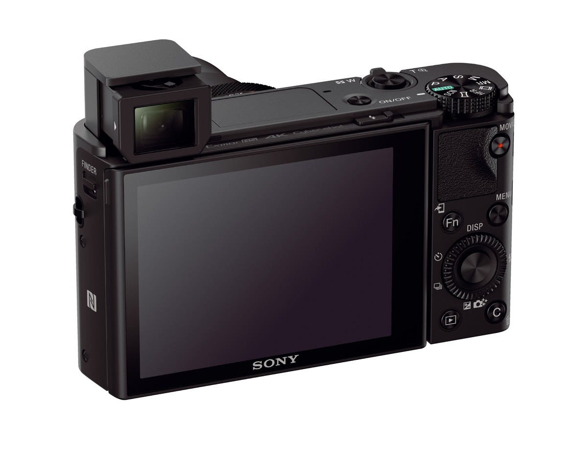 SONY Cyber-shot DSC-RX100 IV Zeiss NFC Digitalkamera Schwarz, 2.9x opt. Zoom, Xtra Fine/TFT-LCD, WLAN