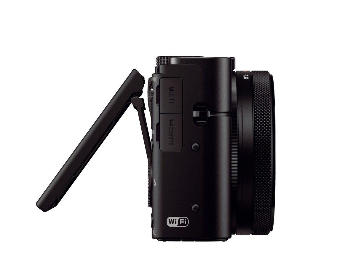SONY Cyber-shot DSC-RX100 IV Zeiss NFC Digitalkamera Schwarz, 2.9x opt. Zoom, Xtra Fine/TFT-LCD, WLAN