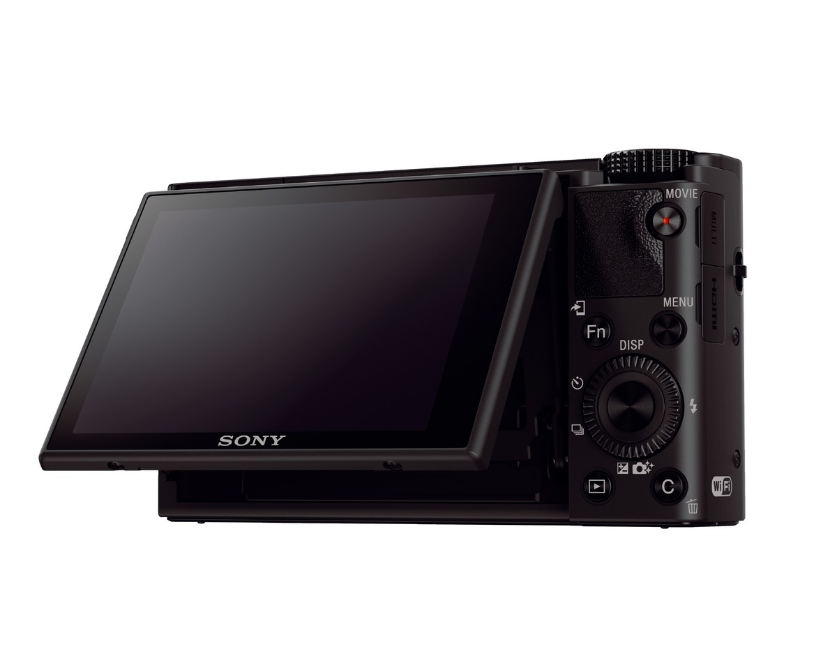 SONY Cyber-shot DSC-RX100 IV Zeiss NFC Digitalkamera Schwarz, 2.9x opt. Zoom, Xtra Fine/TFT-LCD, WLAN