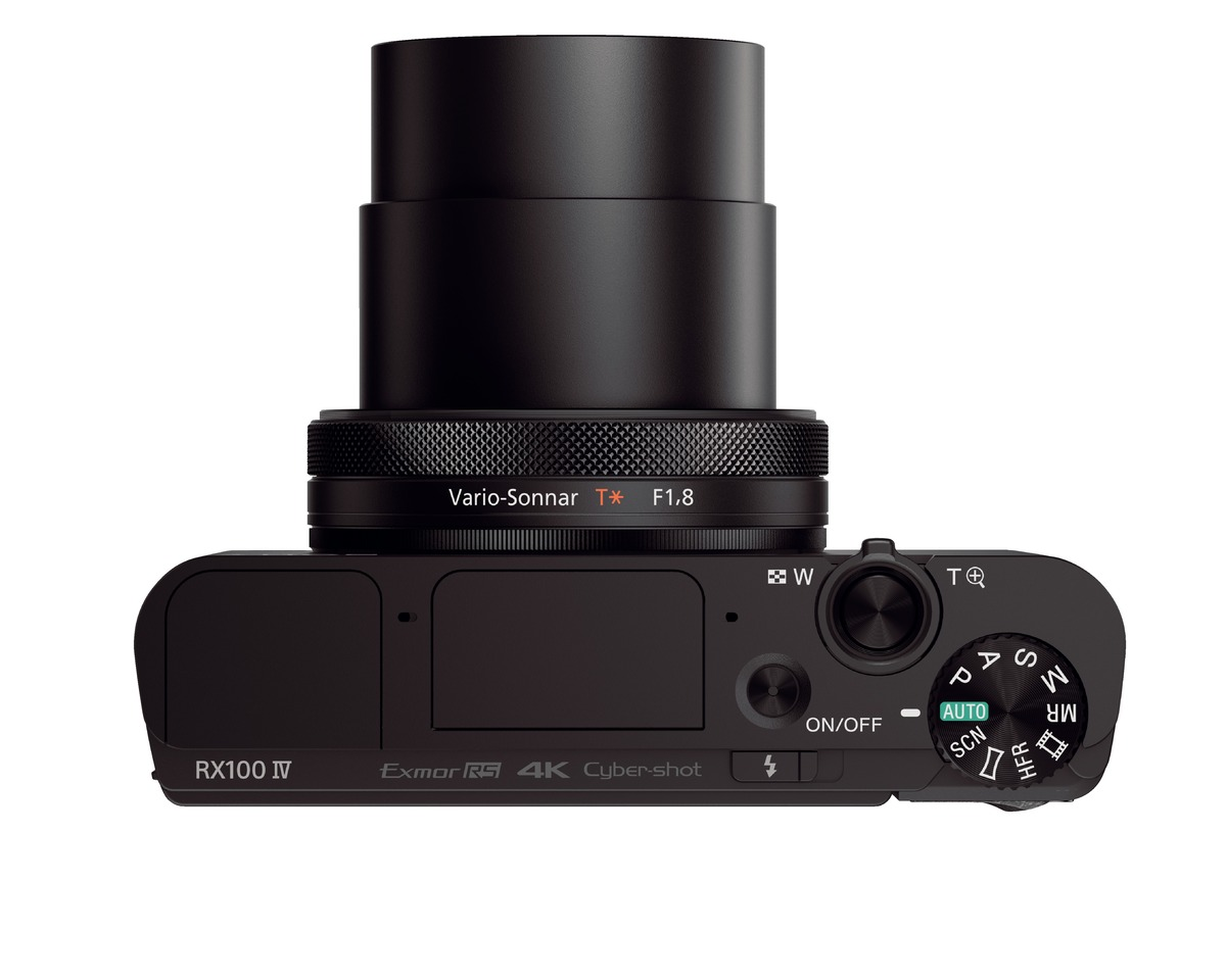 SONY Cyber-shot DSC-RX100 IV Zeiss NFC Digitalkamera Schwarz, 2.9x opt. Zoom, Xtra Fine/TFT-LCD, WLAN