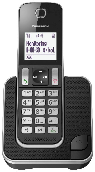 Dect Panasonic Kxtgd310spb negro kxtgd310 – 1 telefono inalambrico kxtgd310sps agenda 120 manos libres bloqueo llamada modo eco single fijo inalámbricolcd identificador tgd31