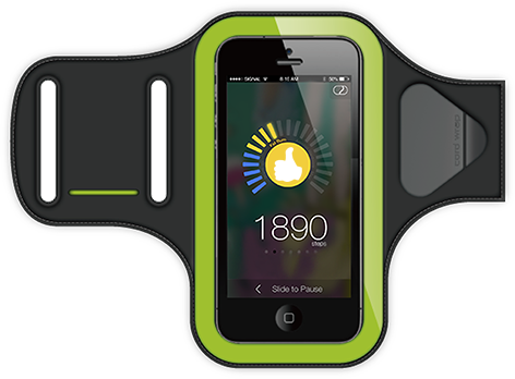 OZAKI Fitness GO-GO Iphone 5C/5S/6 karpánt fekete