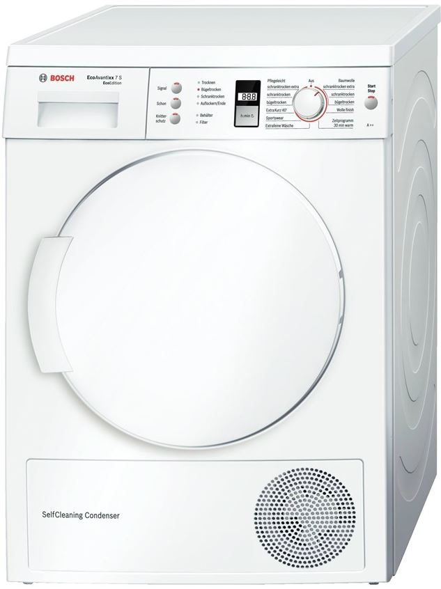 BOSCH Droogkast warmtepomp A++ (WTW8436ECO)