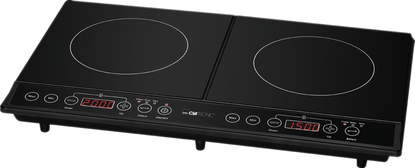 CLATRONIC DKI 3609 Induktionsdoppelkochplatte (, Kochzonen: 2)