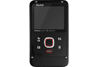 KODAK ZE2 Su Geçirmez Video Kamera 720p HD Siyah