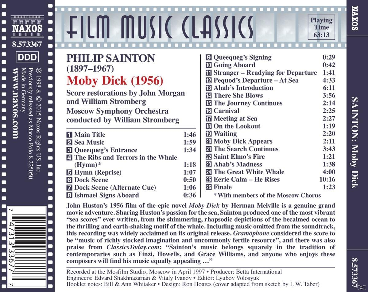 CD-Cover: Philip Saintons Moby Dick Album mit Titelliste und einem Bild eines Mannes.