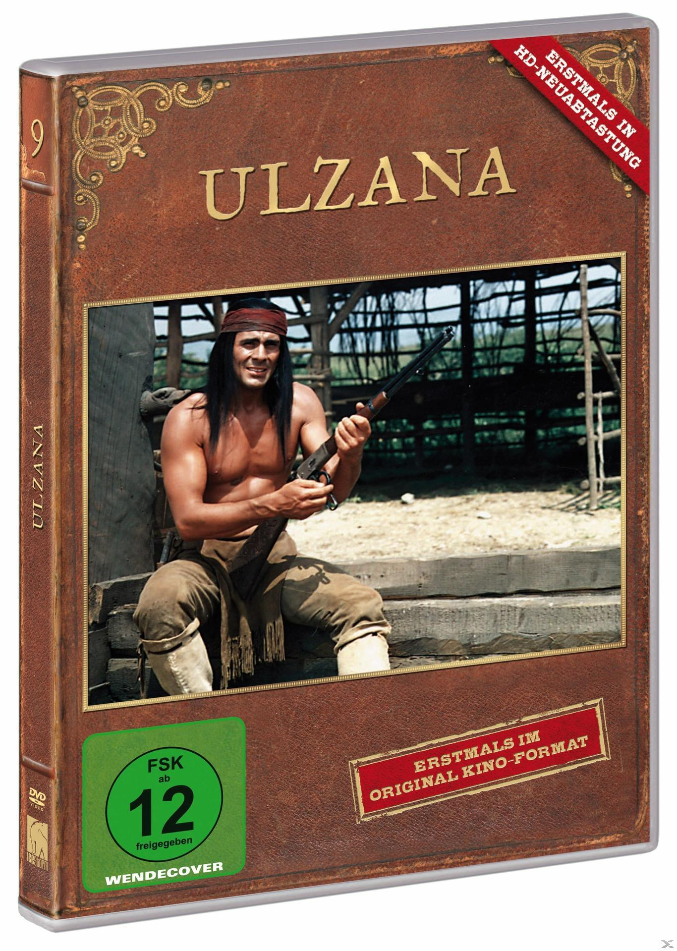 DVD-Cover von 'Urzana', das einen Mann in brauner Kleidung mit einem Gewehr zeigt.