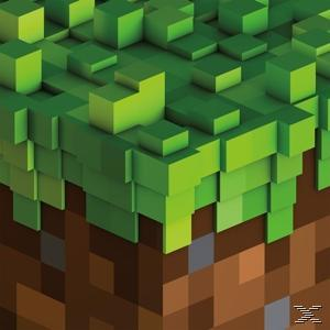 Grüne Würfel aus Gras über braunen Erdblöcken, im Minecraft-Stil.
