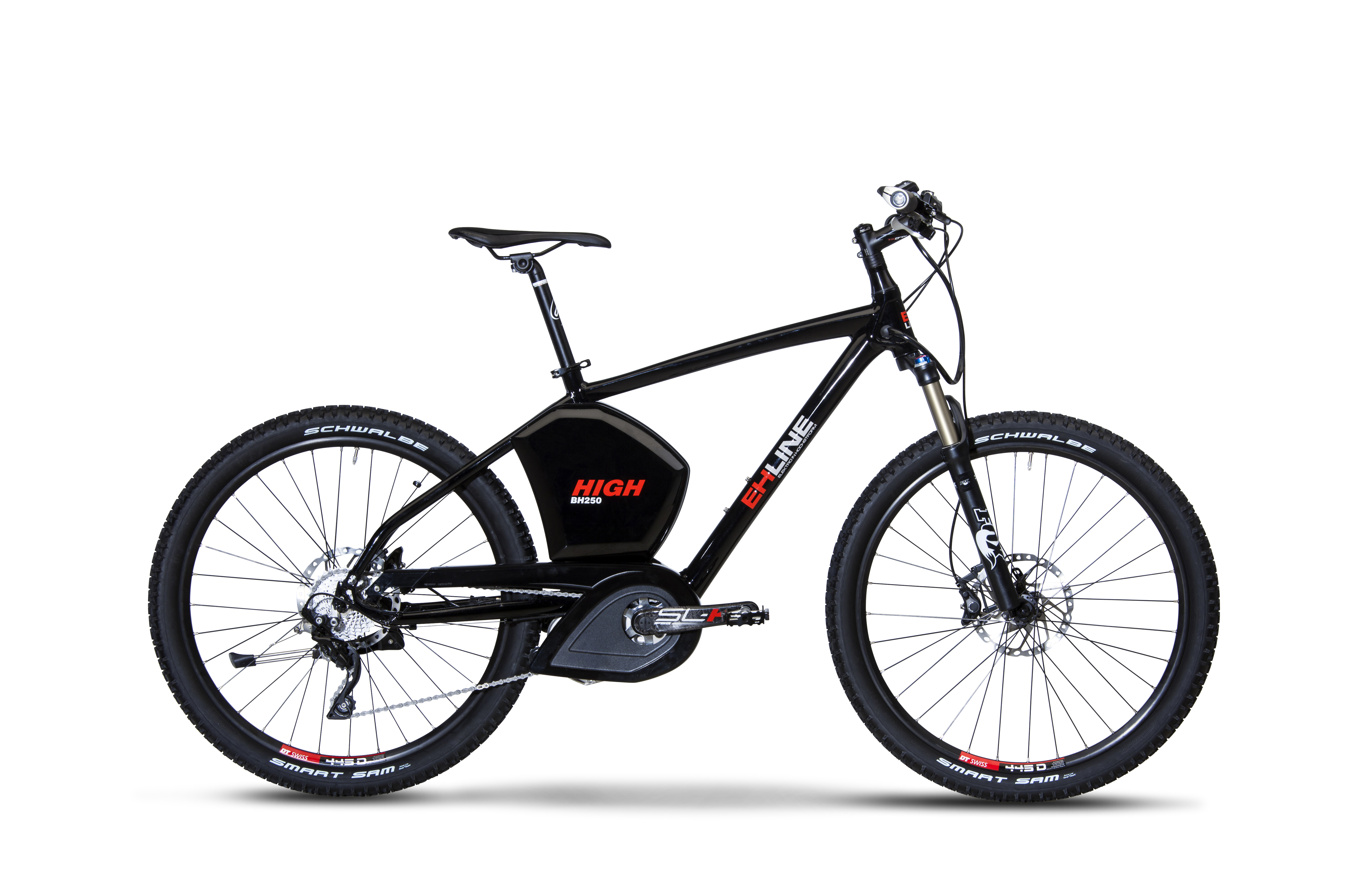 EHLINE BLACK MAMBA EHL.EF01BM Mountainbike (Laufradgröße: 26 Zoll, 624 Wh, Schwarz)
