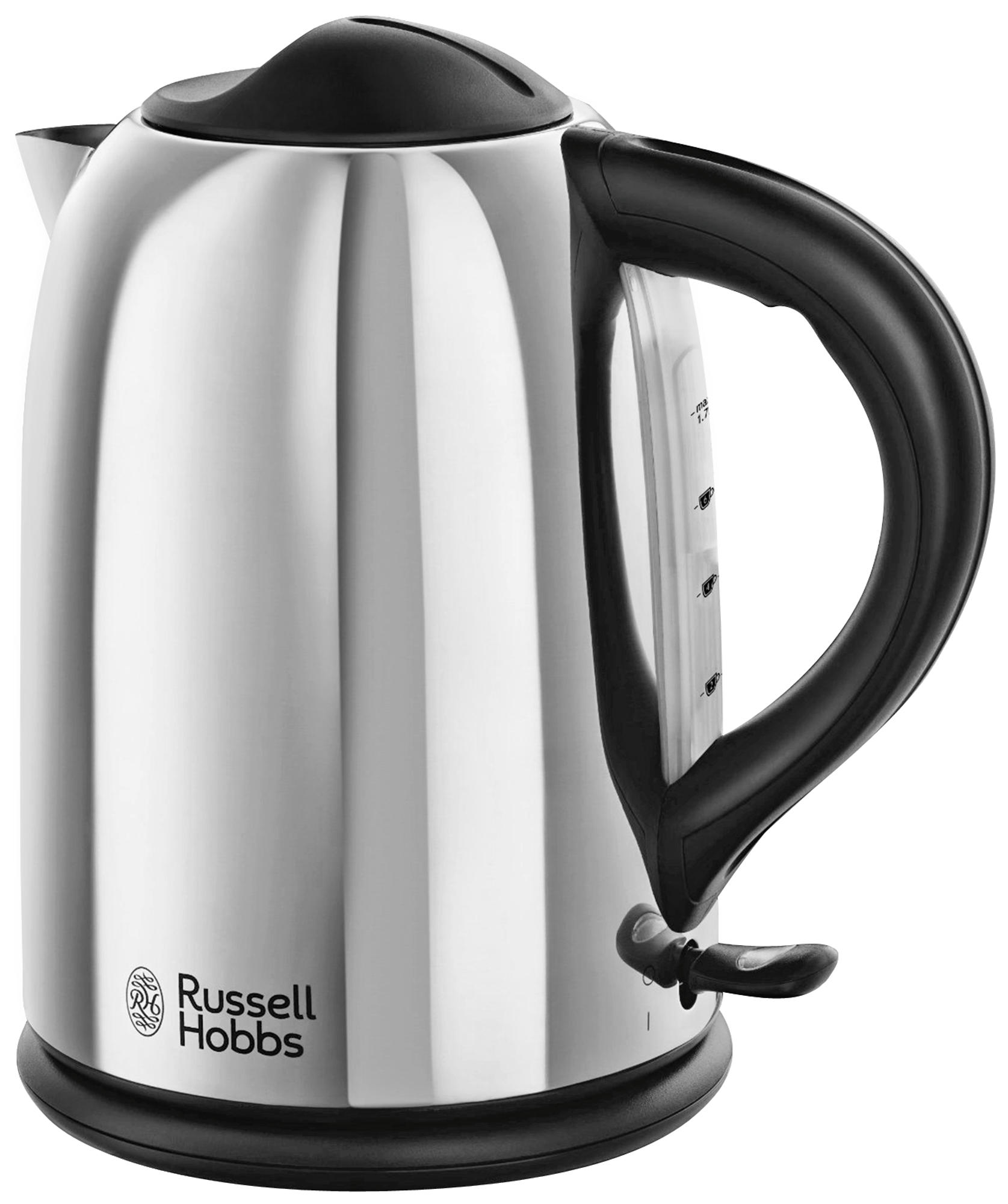 RUSSELL HOBBS 20420-70 Chester Wasserkocher, Silber/Schwarz