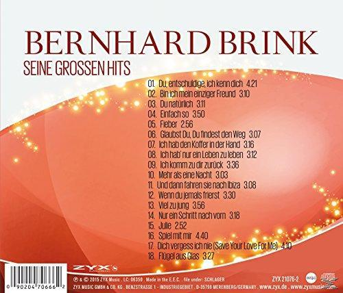 Album-Rückseite mit Trackliste und Text auf welligem, orange-gelbem Hintergrund.
