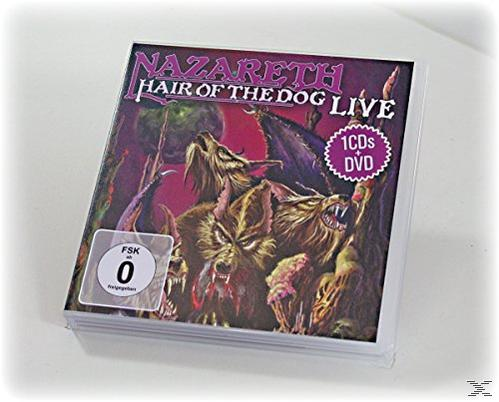 Albumcover: Wölfe, Nazareth - Hair of the Dog Live. DVD-Hülle.