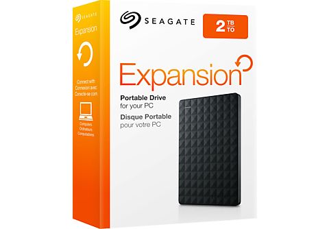 Festplatte SEAGATE Expansion Portable Festplatte, 2 TB HDD, 2,5 Zoll, extern,  Schwarz | MediaMarkt