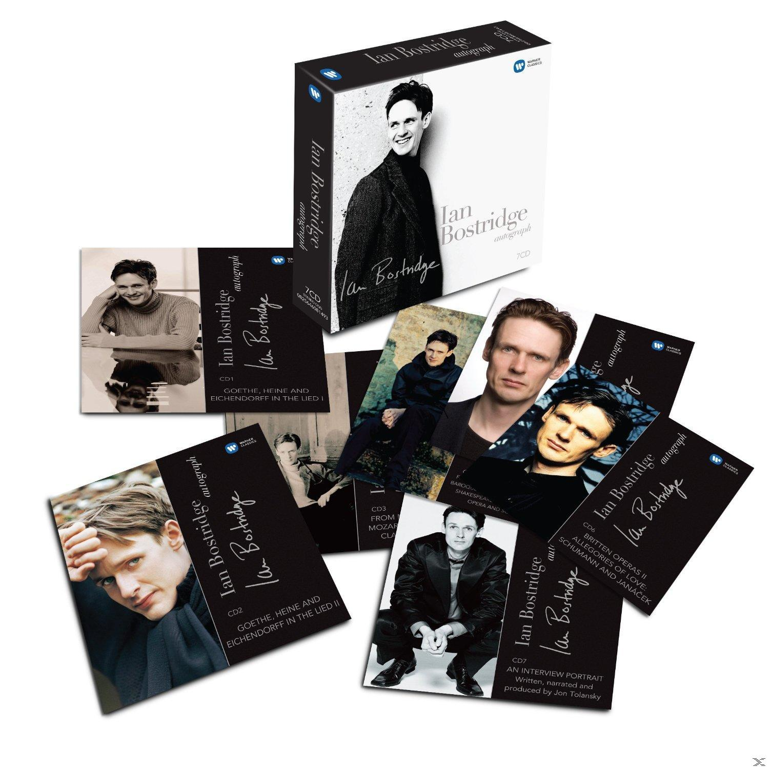 Ein Mehrkarten-Set mit Fotos von Ian Bostridge und dem Text 'Ian Bostridge Autogramm'.
