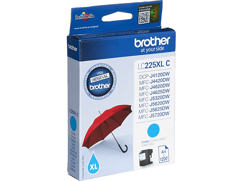 Brother Lc225xlcbp Cyan