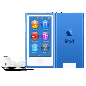 APPLE MKN02QG/A iPod Nano Mp4-Player 16 GB, Blau