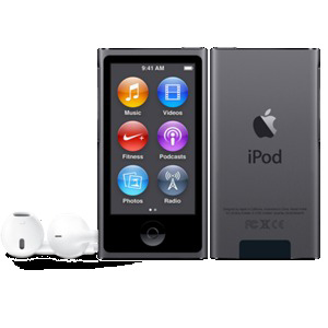 APPLE MKN52QG/A iPod Nano Mp4-Player 16 GB, Grau