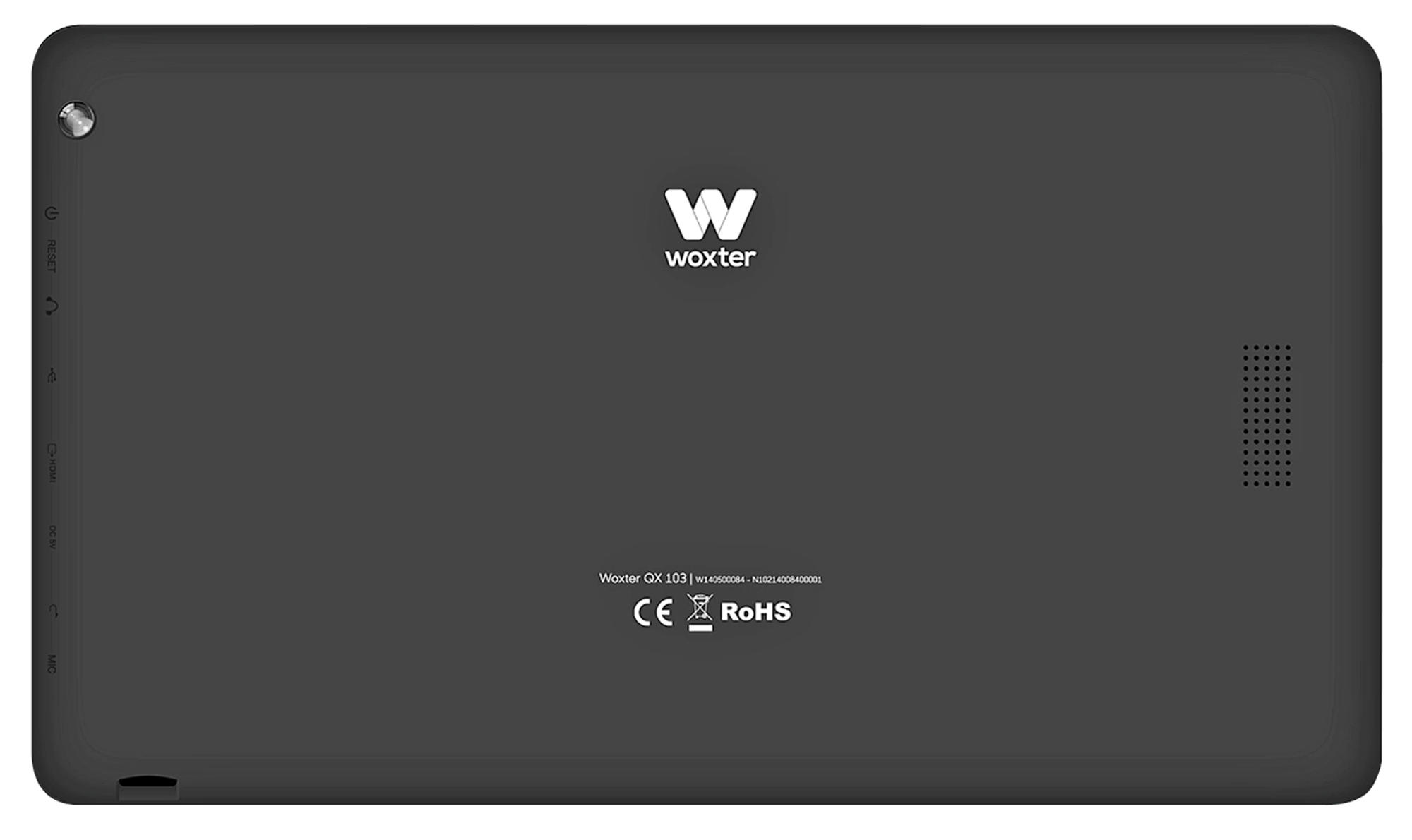 Tablet - Woxter QX103 Negro, Quad Core, 8GB y 2 cámaras
