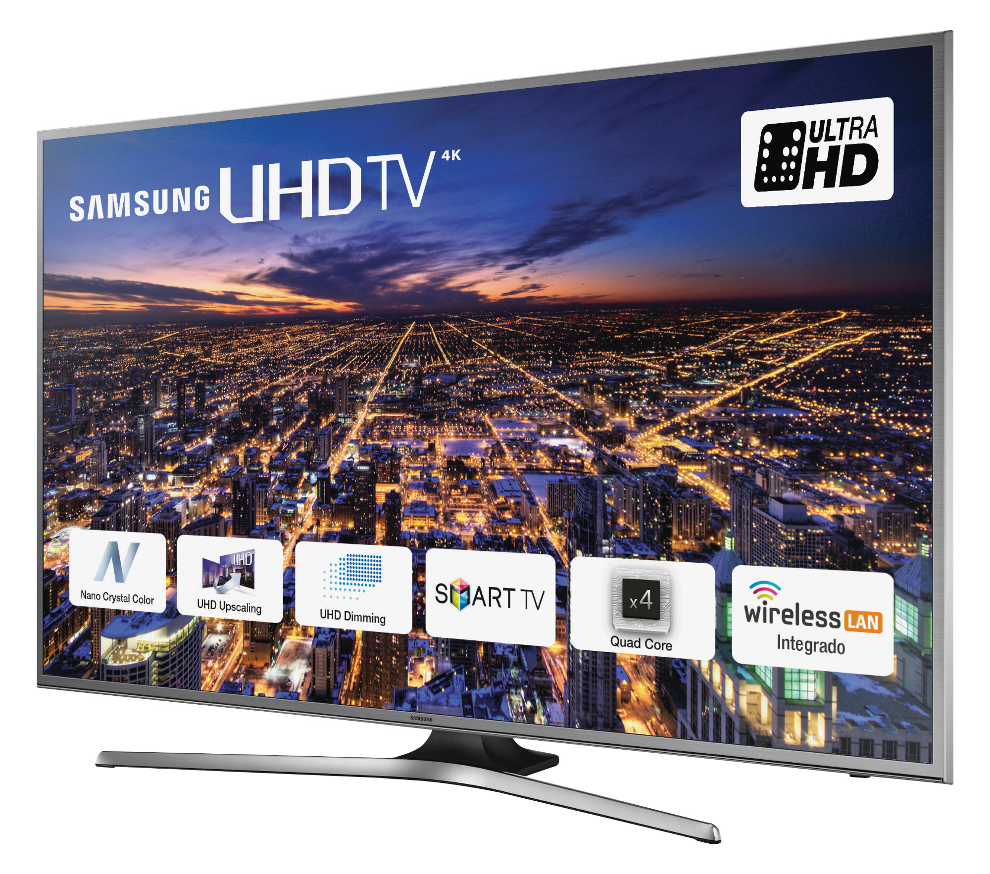 TV LED 60" - Samsung 60JU6800, UHD 4K, Smart TV, WiFi Integrado, Quad Core