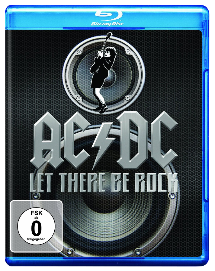 Blu-ray lemez. Egy gitározó férfi képe egy hangszórón.