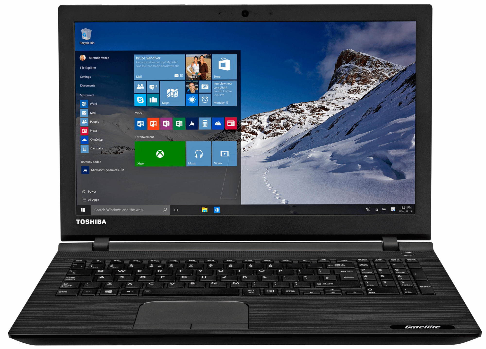 TOSHIBA Satellite C55D-C-13E 15.6" AMD A8-7410 2.2 GHz 6GB 1TB Radeon R5 M330 2GB Windows 10 Laptop