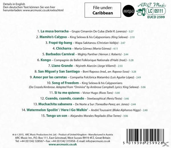 Album-Rückseite mit Titelliste und Credits. Text in Englisch und ein Barcode.