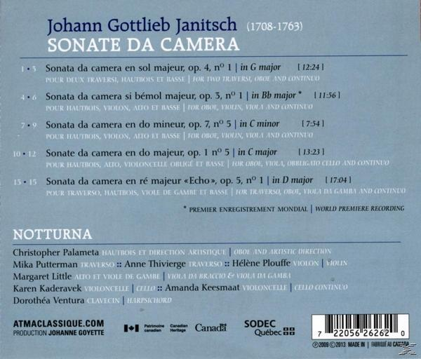 Notturna - Sonate Da Camera Vol.3  - (CD)