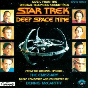 Star Trek Deep Space Nine Albumcover. Charaktere in Quadraten um eine Raumstation.