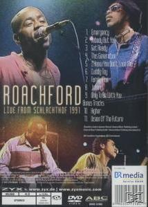 Albumcover: Roachford Live from Schlachthof 1991, mit Titelliste und Bandmitgliedern.
