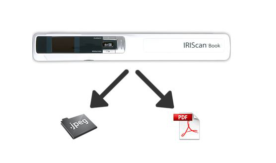 IRIS IRIScan Book 3 Hand-Scanner , 300/600/900 dpi, Contact Image Sensor A4 Farbe