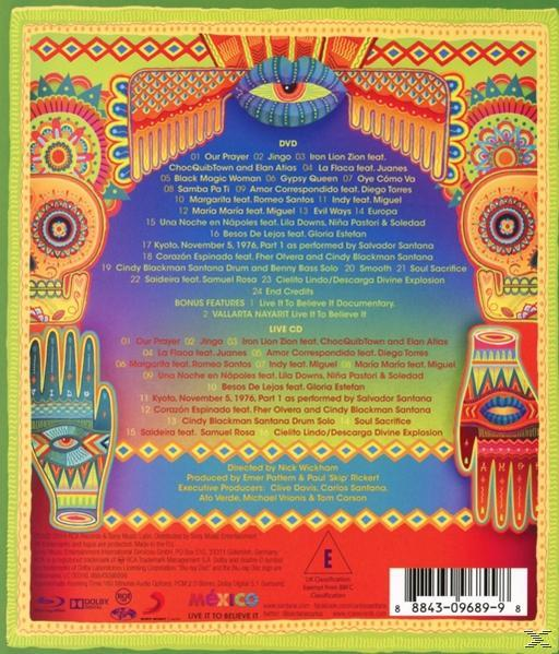 Carlos Santana - It Live (Blu-ray) It - Corazón-Live From Mexico: To Believe