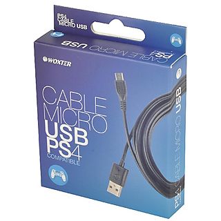 Cable USB - Woxter - Cable de Carga Micro USB/ USB, PS4