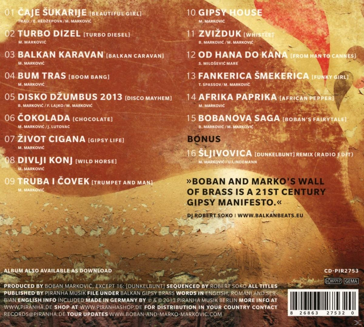 CD borító számlistával. Több nyelven szöveg. Az album Boban és Marko.