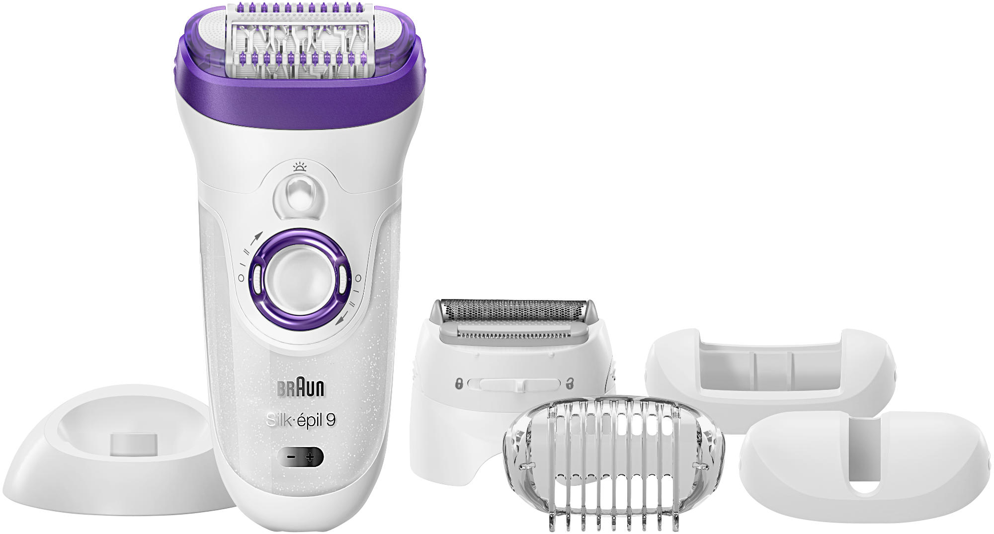 Depiladora - Braun Silk-épil 9 9561, Tecnologiá Micro Grip, Wet&Dry, Inalámbrica
