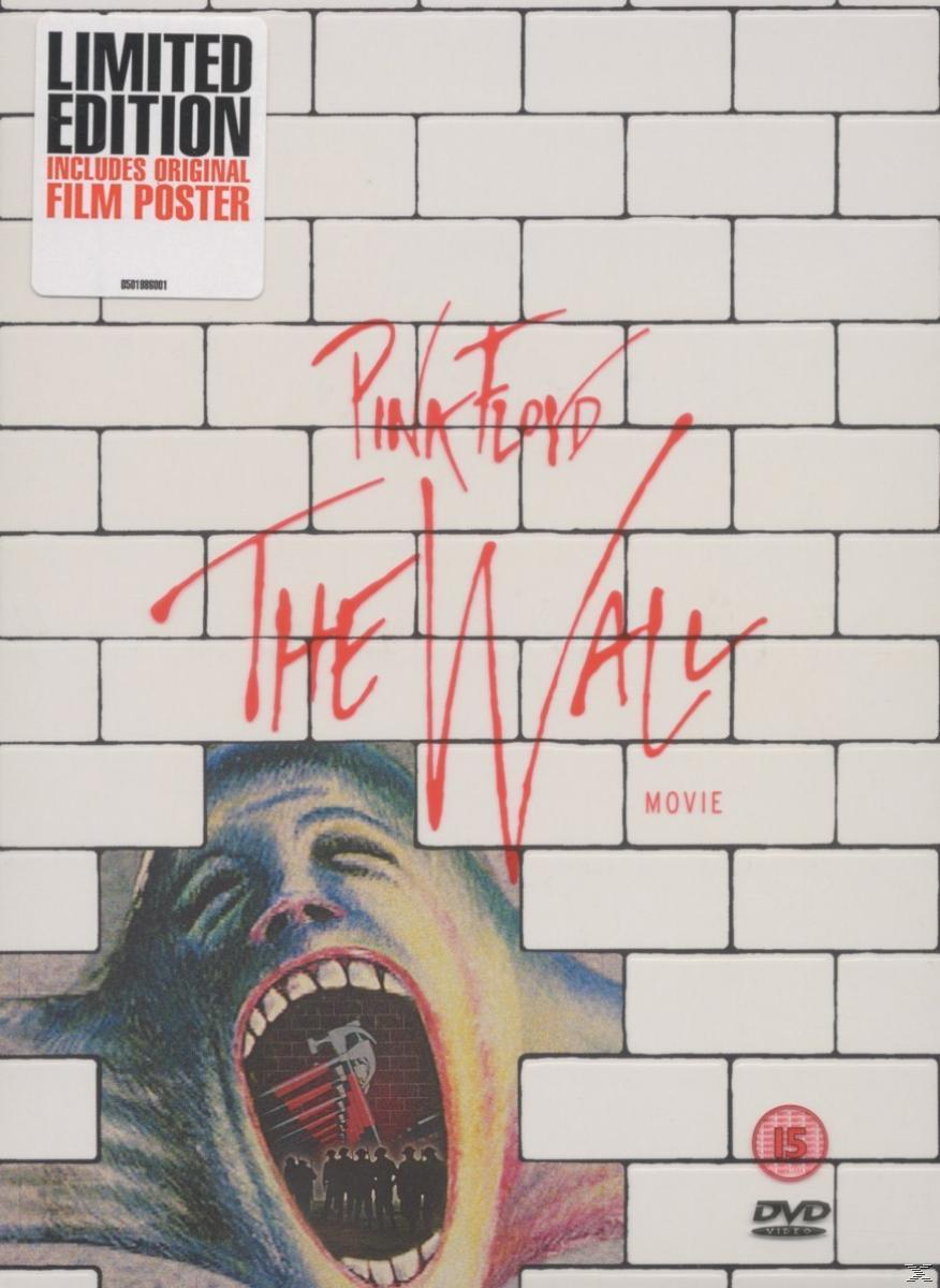 DVD-Hülle für Pink Floyds The Wall. Zeigt eine Ziegelmauer mit dem Titel und einem schreienden Gesicht.