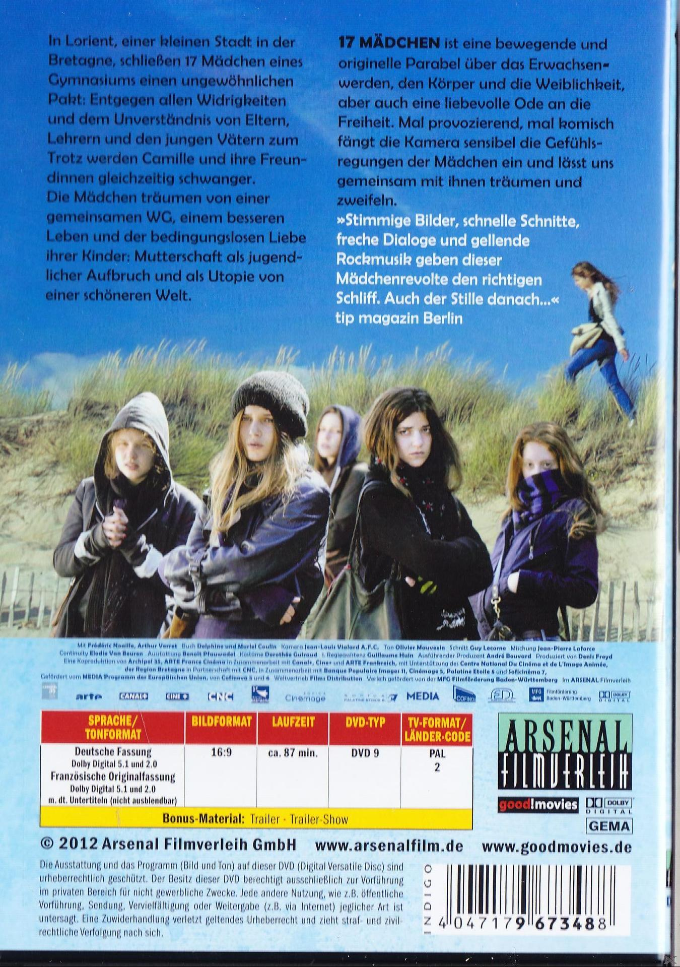 DVD-Rückseite: Text und Bilder zu einem französischen Film, mit Details und Credits.