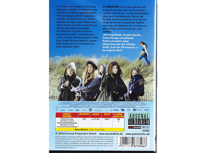 Thumbnail - 17 Mädchen DVD