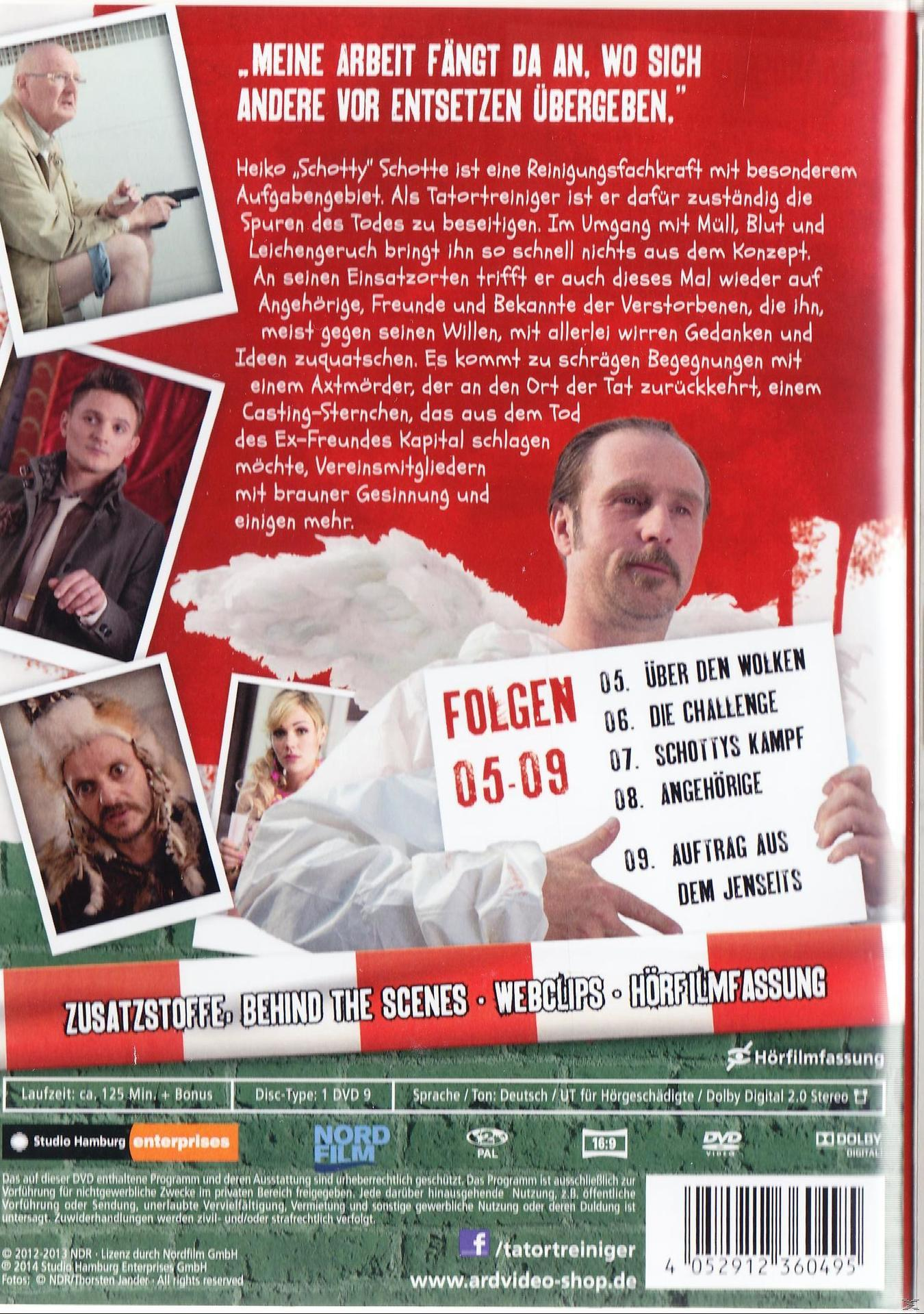 DVD-Hülle mit mehreren Personen. Text auf Deutsch. Ein Mann mit Bart steht im Mittelpunkt. Eine Episodenliste.