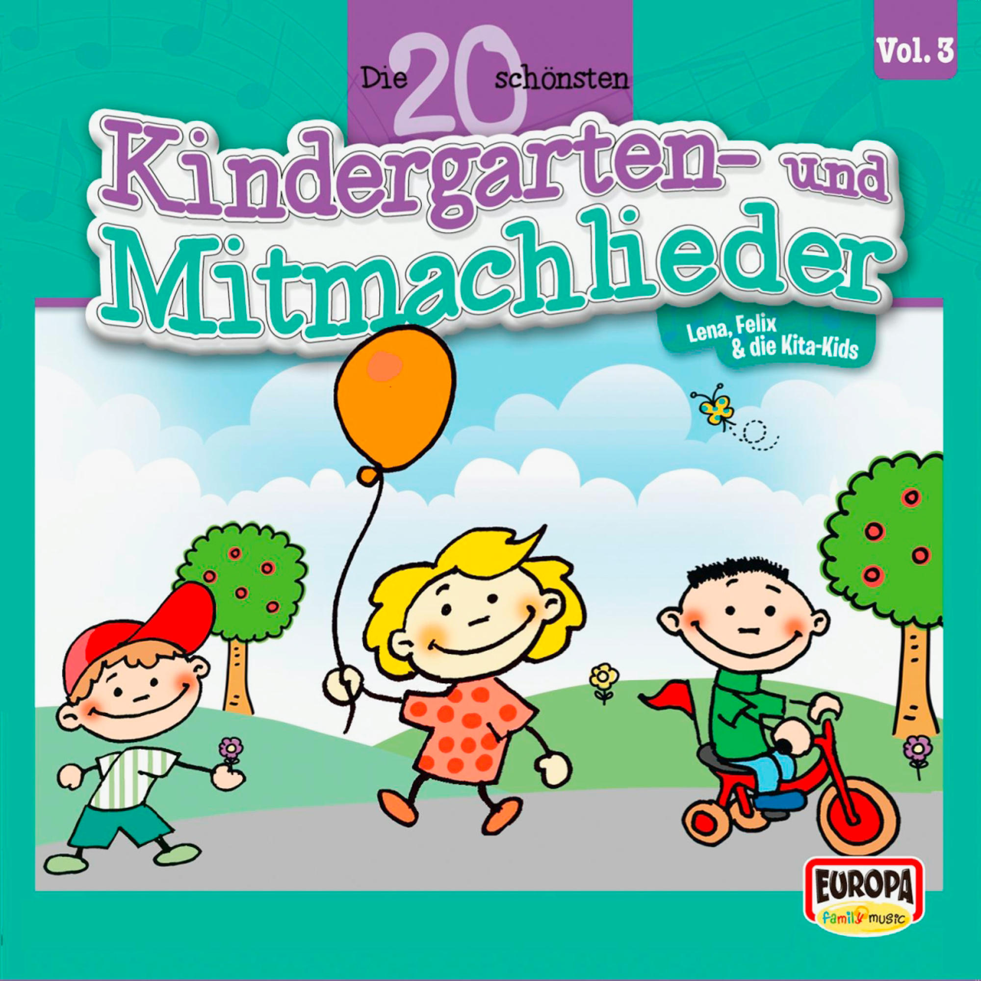 Felix & Die Kita-kids Lena - 3/Die 20 Schönsten Kindergarten-Und Mitmachlieder  - (CD)
