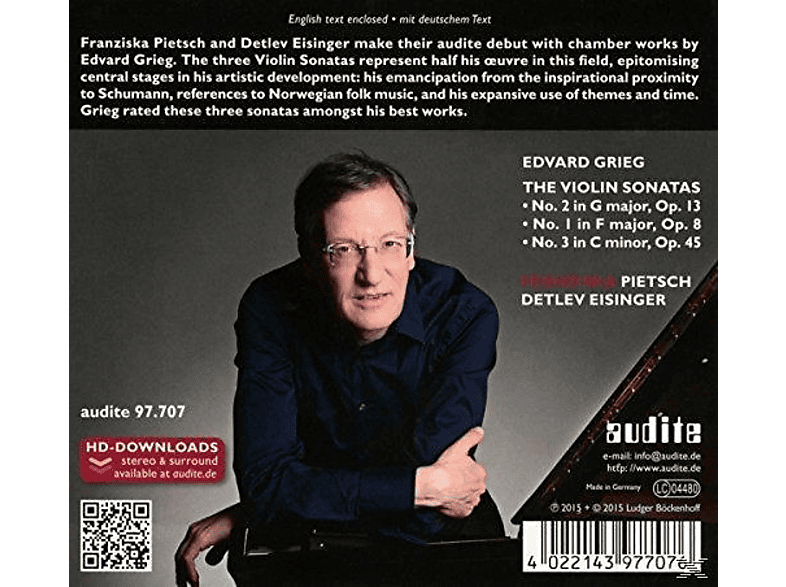 Thumbnail - Franziska Pietsch, Detlev Eisinger - The Violin Sonatas (CD)